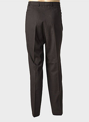 Pantalon drept talie cu cleme mărime normală maro KLOTZ bărbat