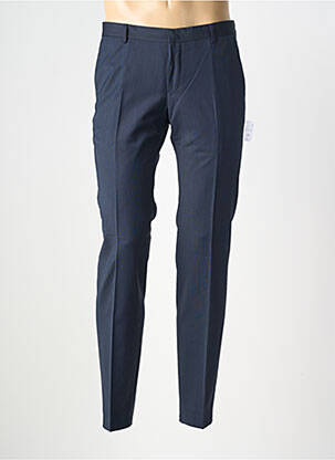 Pantalon slim talie cu cleme mărime normală albastru BENVENUTO bărbat