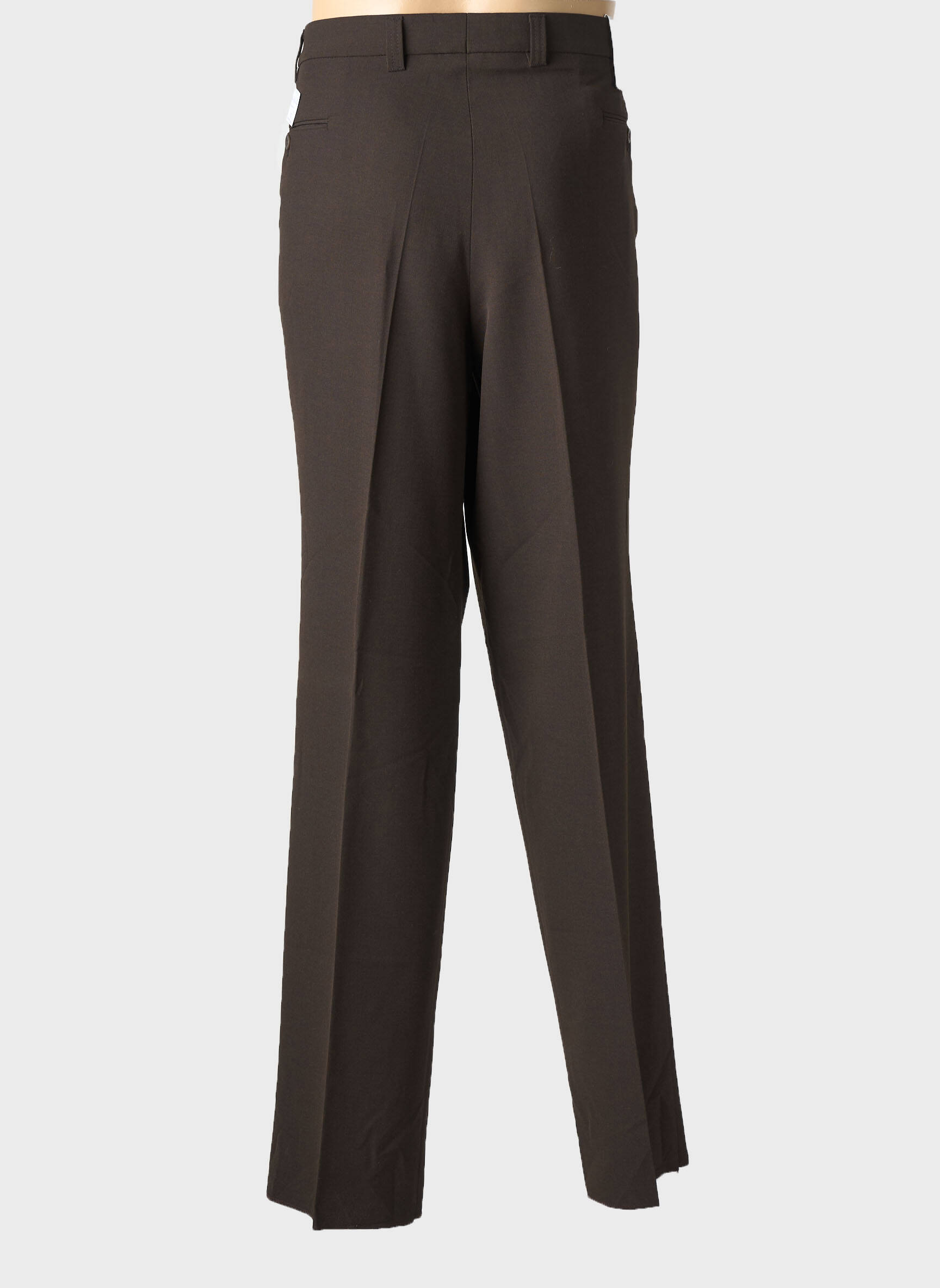 Pantalon drept talie cu cleme mărime normală maro CAFONE bărbat
