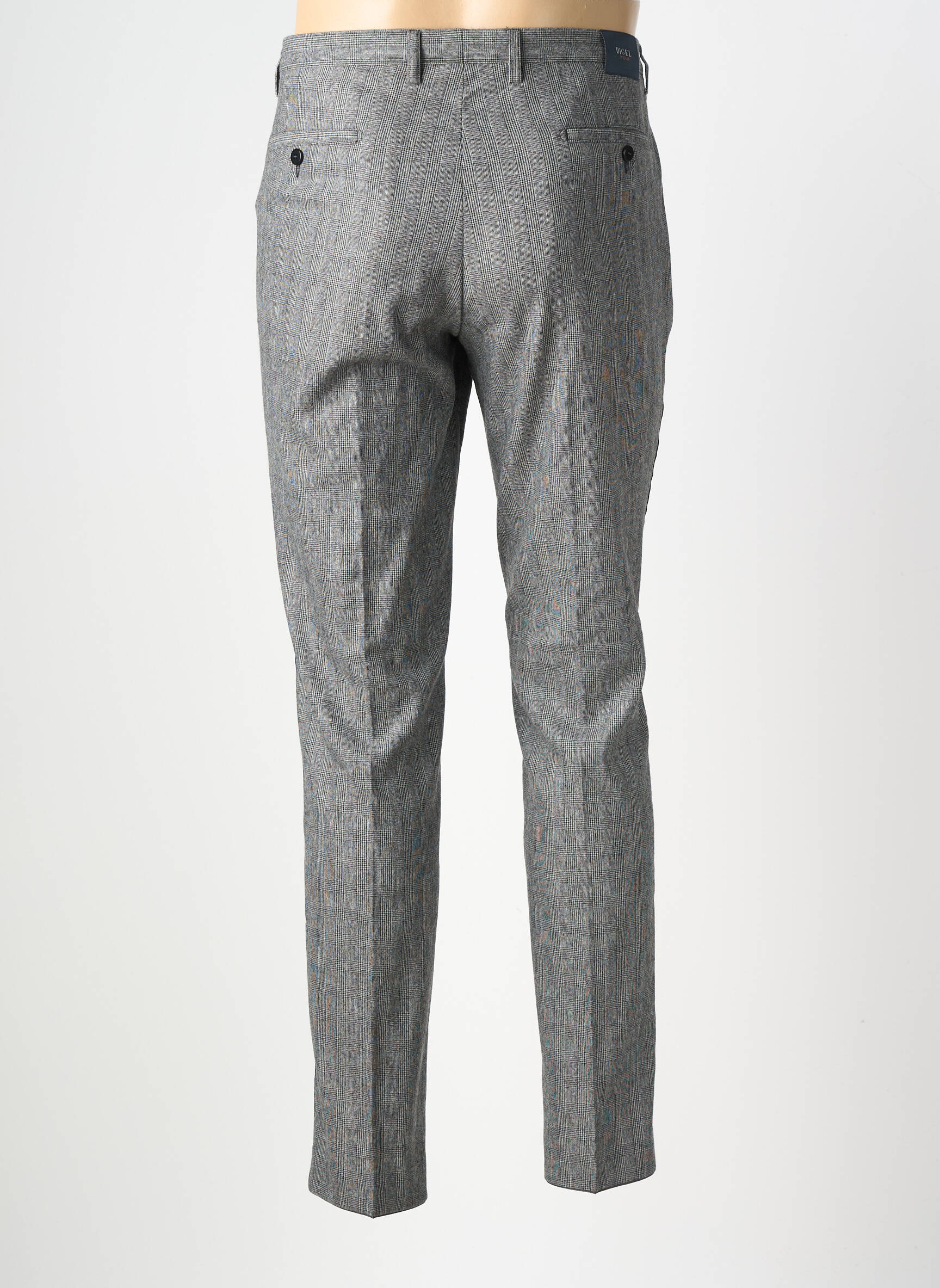 Pantalon slim țesătură melanj mărime normală gri DIGEL bărbat