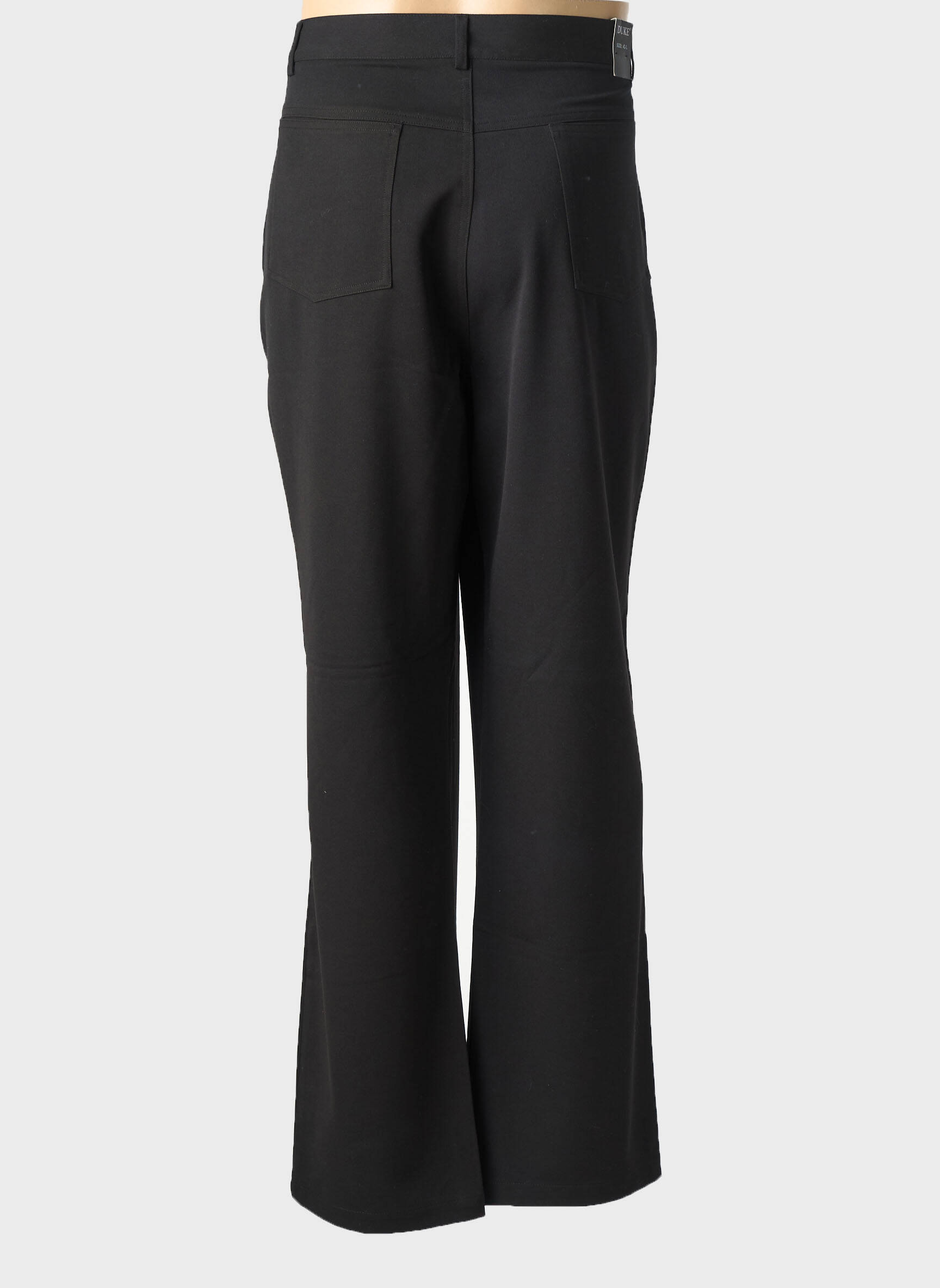 Pantalon drept croială dreaptă mărime normală negru DUKE bărbat