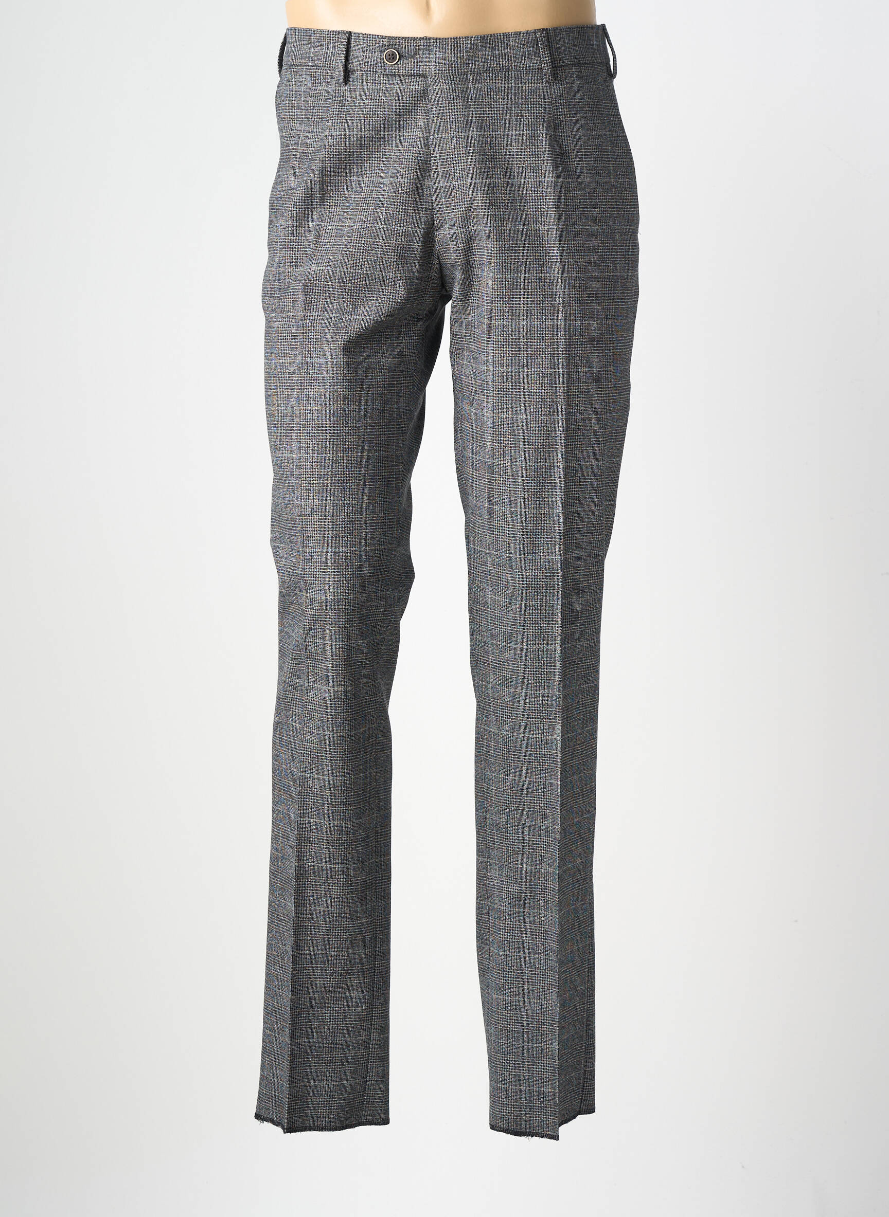 Pantalon slim țesătură melanj mărime normală gri MONSIEUR HECTOR bărbat