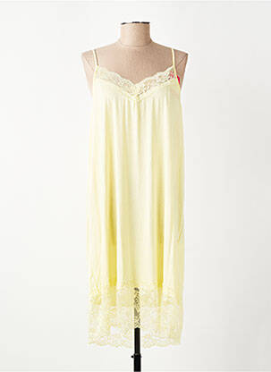 Jupon/fond de rochie broderie galben E&F femeie
