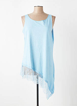 Top elasticitate fără mâneci albastru NEW COLLECTION femeie