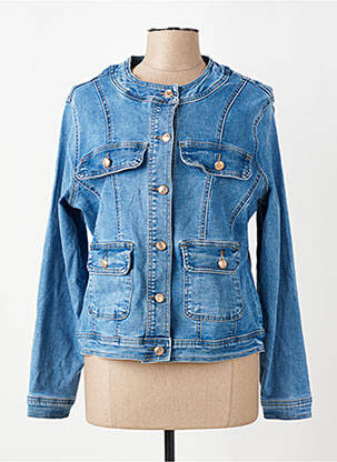 Jachete casual guler rotund albastru G-SMACK femeie