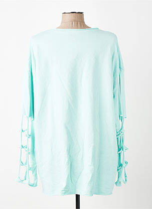 Top elasticitate mâneci lungi verde E&F femeie