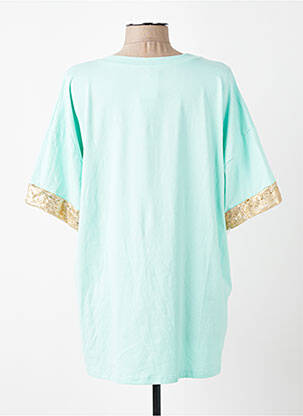 Top elasticitate mâneci 3/4 verde NEW COLLECTION femeie