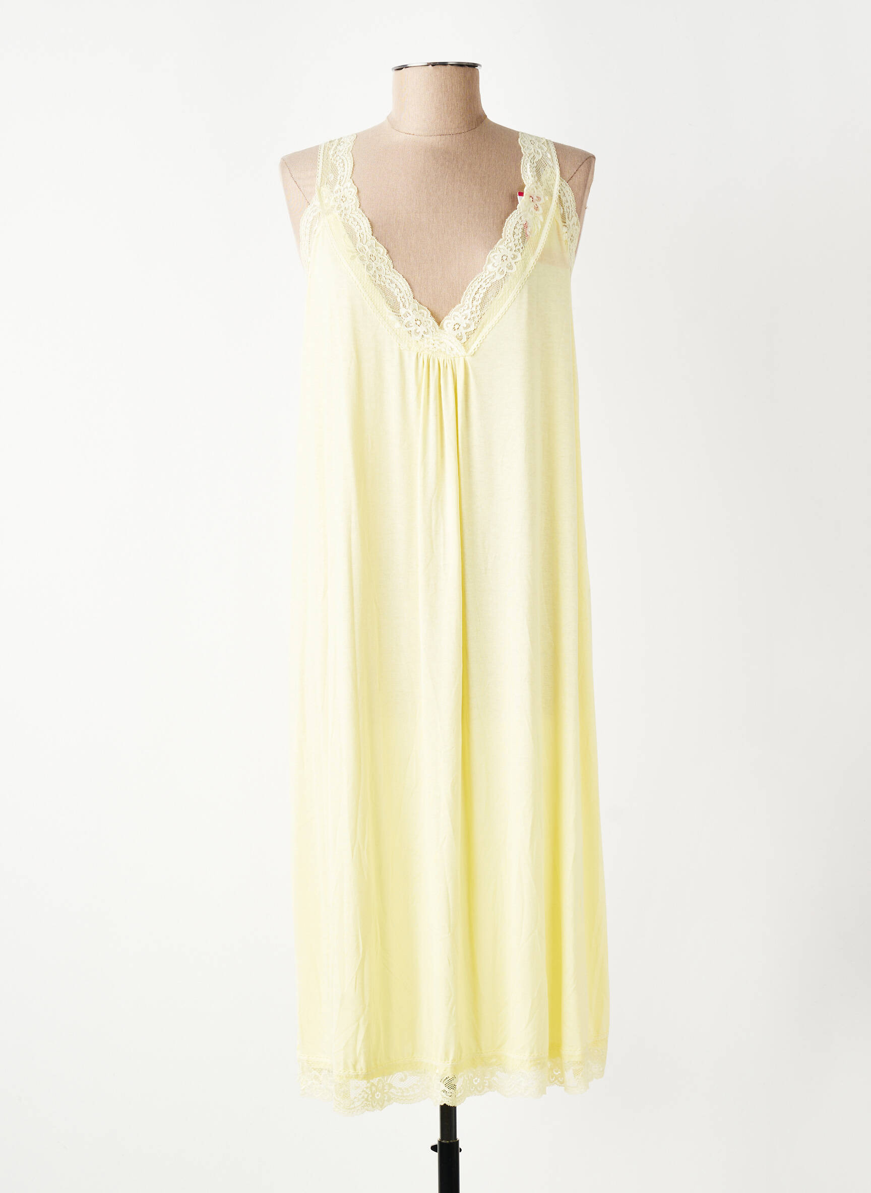 Jupon/fond de rochie broderie galben E&F femeie