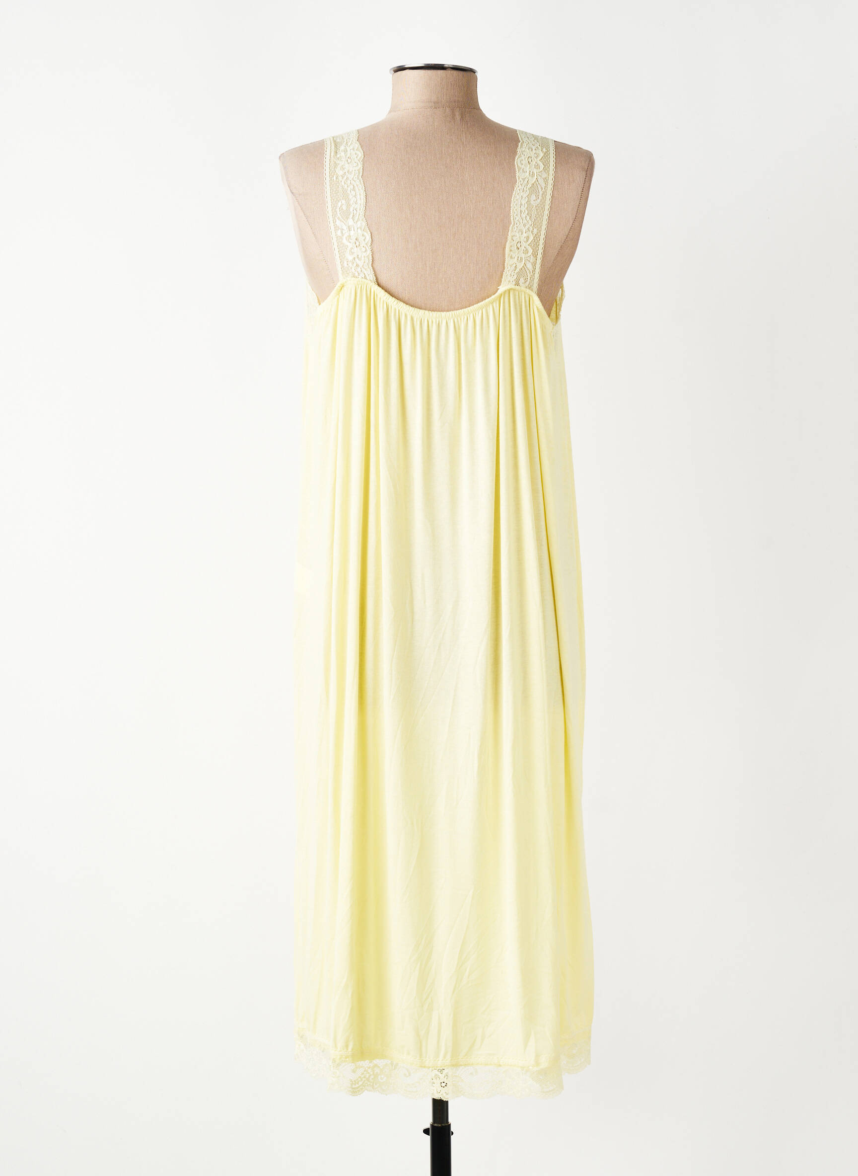 Jupon/fond de rochie broderie galben E&F femeie