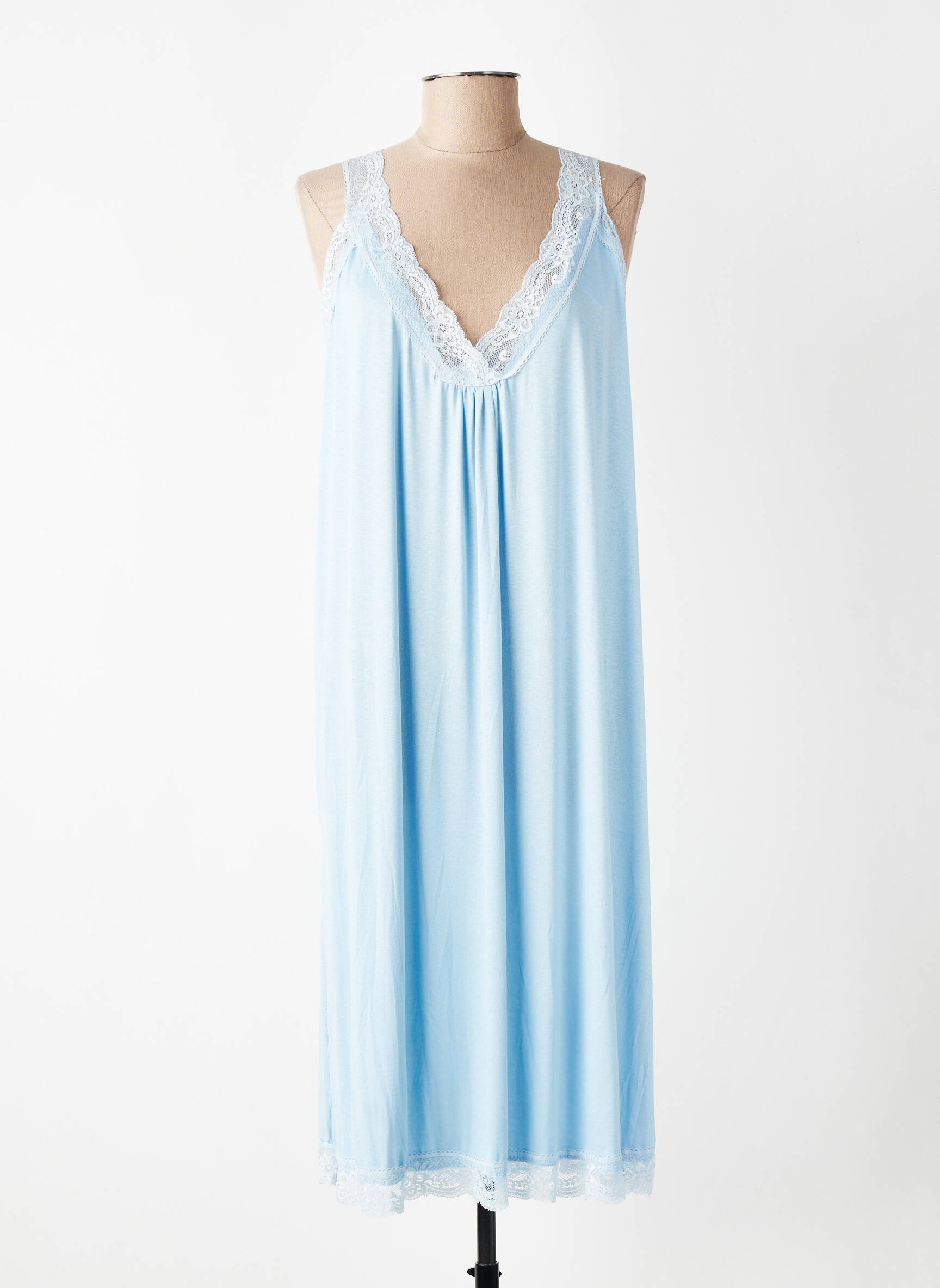 Jupon/fond de rochie broderie albastru E&F femeie