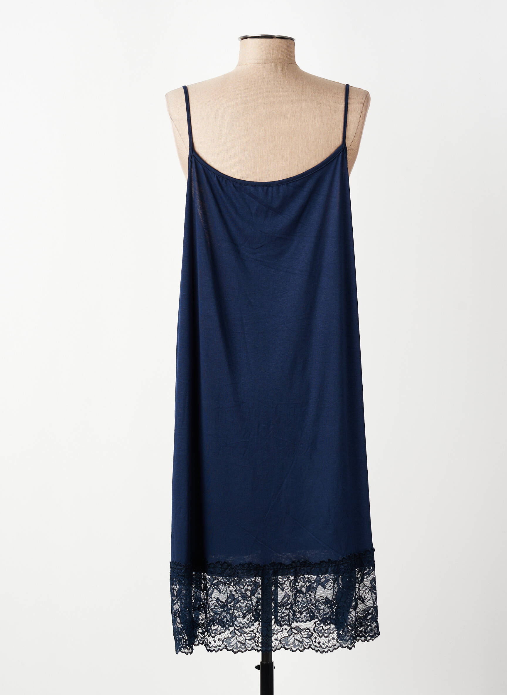 Jupon/fond de rochie broderie albastru E&F femeie