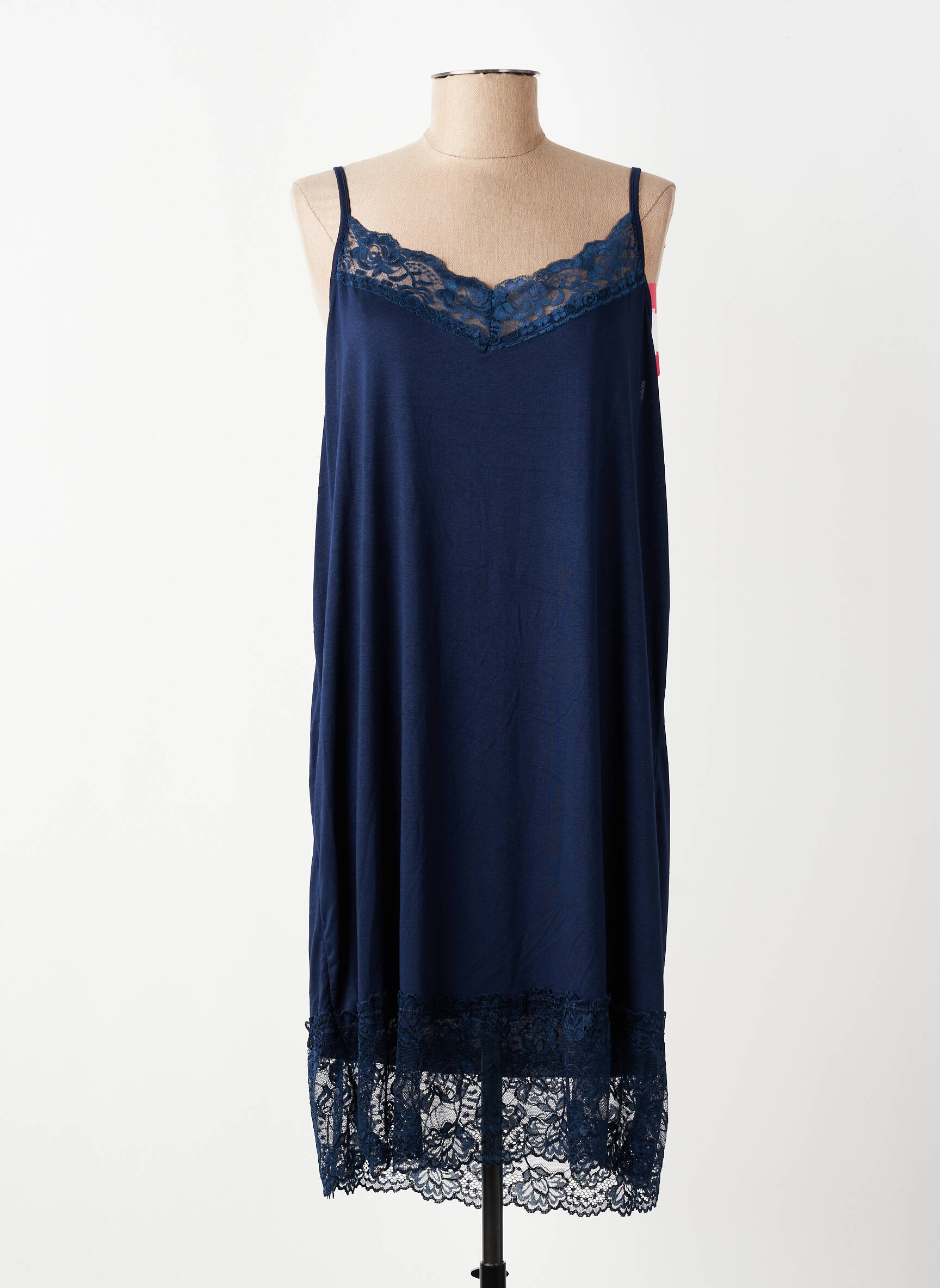 Jupon/fond de rochie broderie albastru E&F femeie