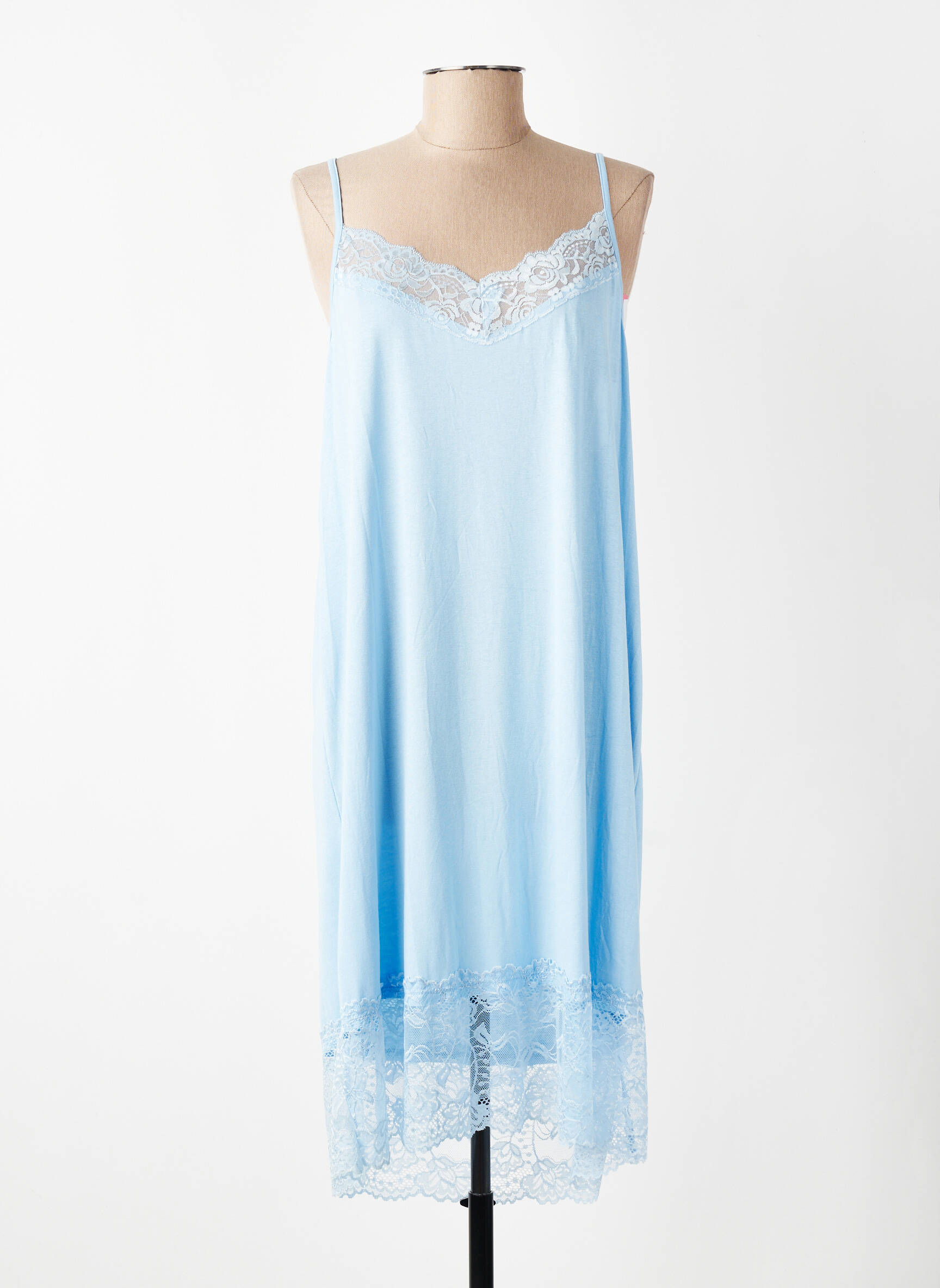 Jupon/fond de rochie broderie albastru E&F femeie