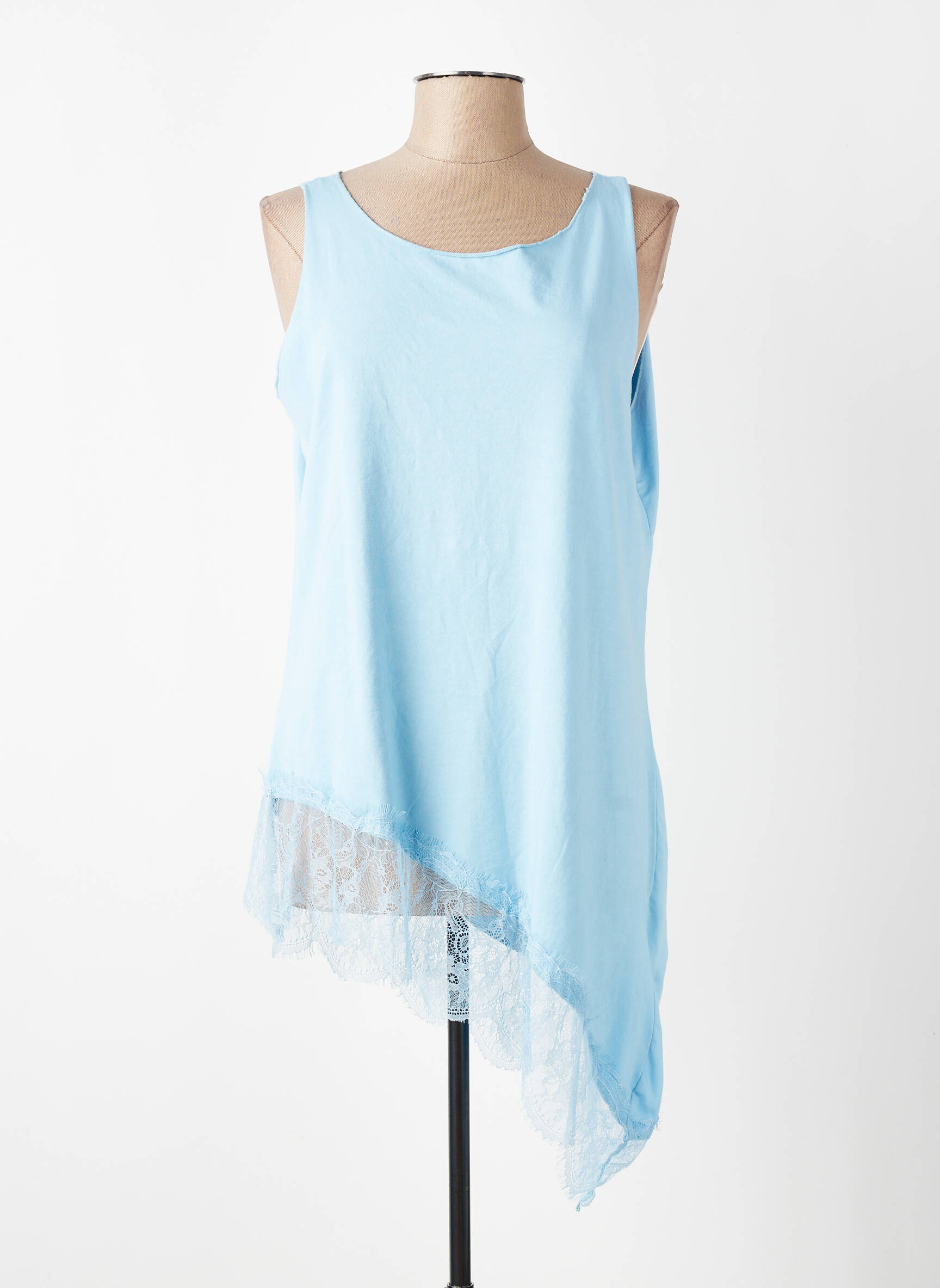 Top elasticitate fără mâneci albastru NEW COLLECTION femeie