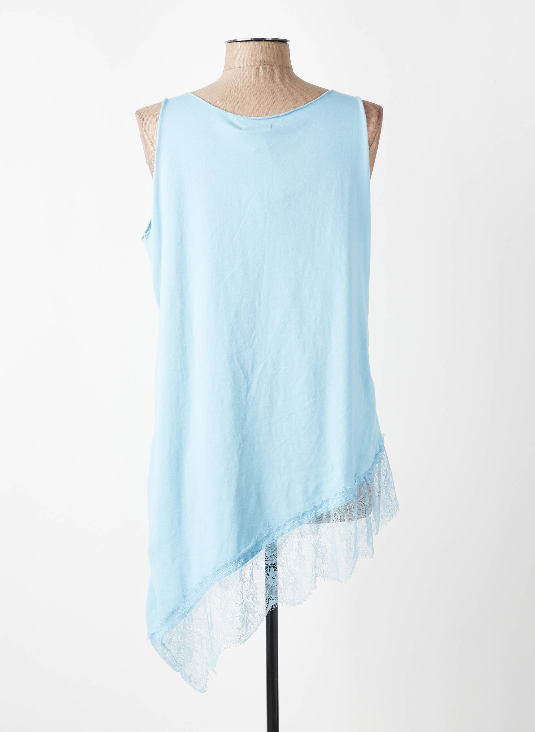 Top elasticitate fără mâneci albastru NEW COLLECTION femeie