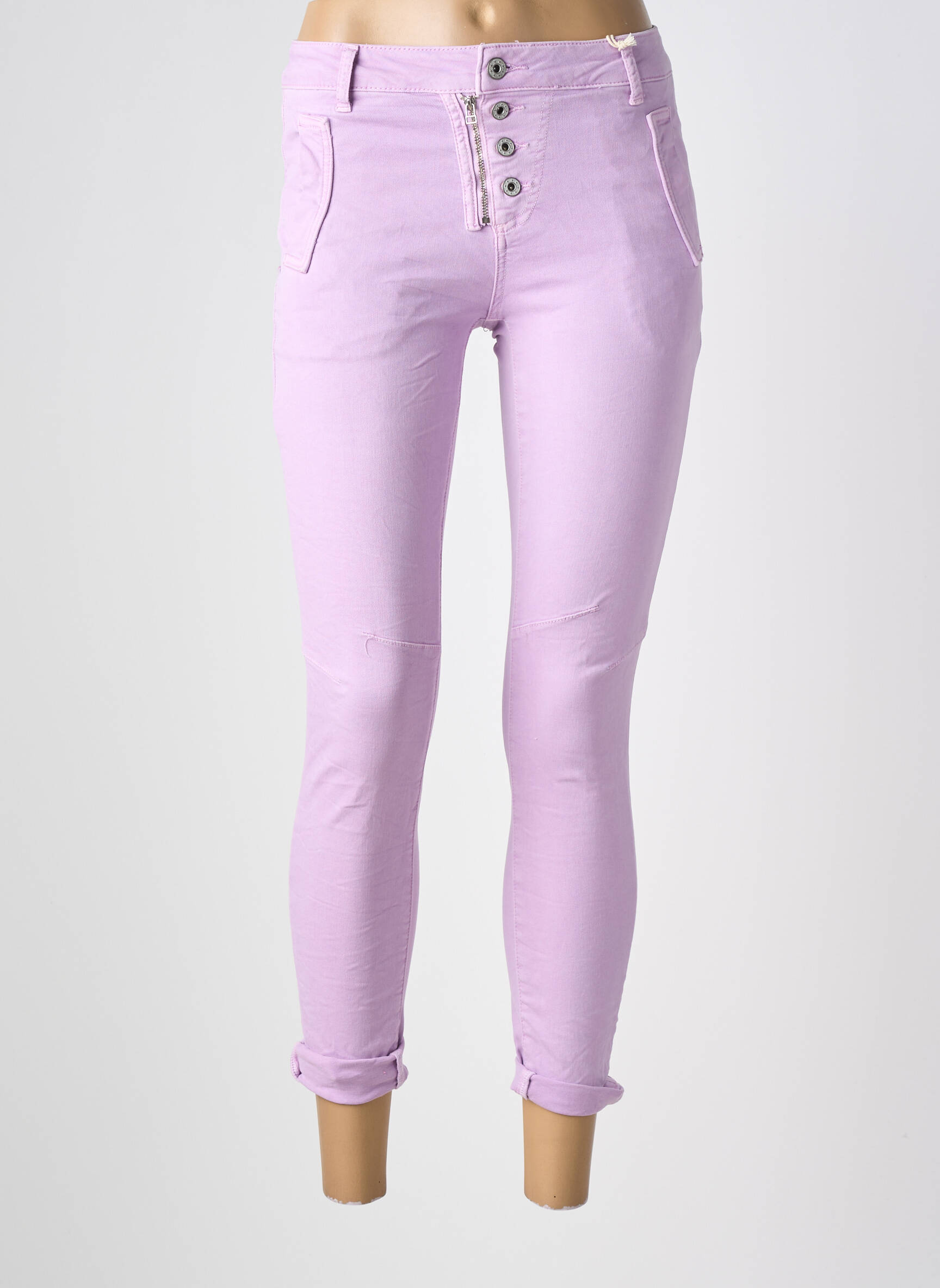 Blugi skinny mărime normală mărime normală violet MELLY & CO femeie