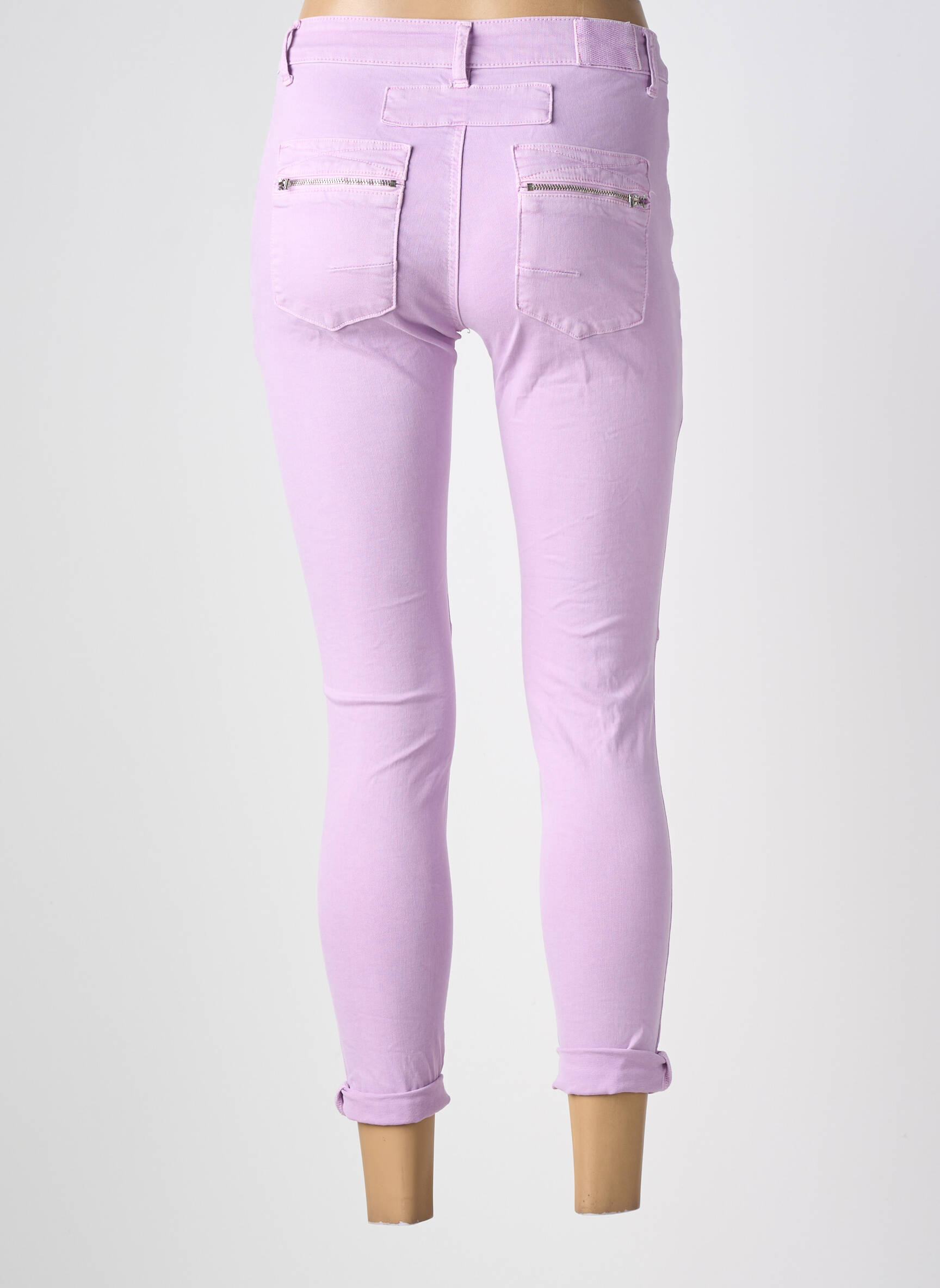 Blugi skinny mărime normală mărime normală violet MELLY & CO femeie