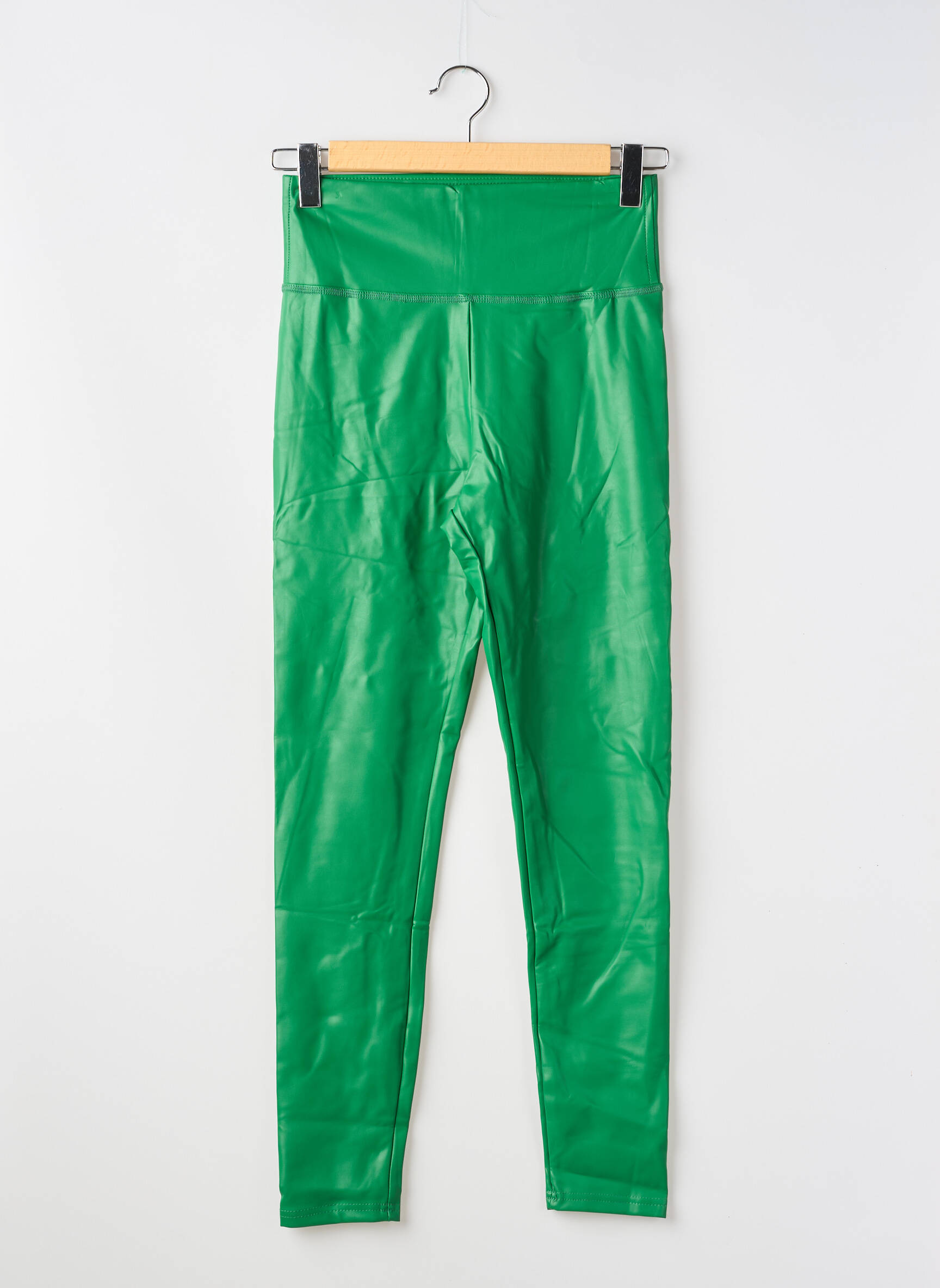 Colant țesătură imitație de piele mărime normală verde PANT'S femeie