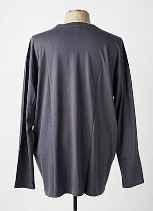 Tricou elasticitate mâneci lungi gri ALLSIZE bărbat