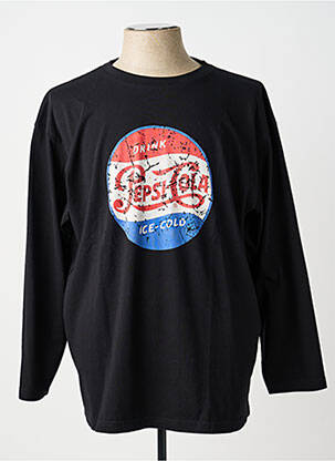 Tricou elasticitate mâneci lungi negru PEPSI COLA bărbat
