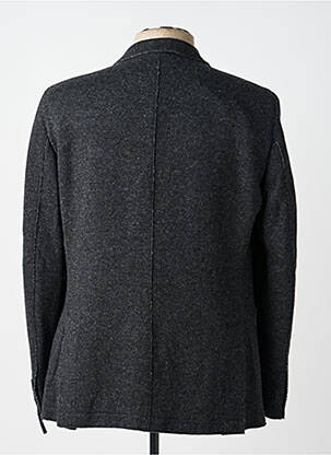 Sacou țesătură melanj gri PURPLE LABEL BY BENVENUTO bărbat