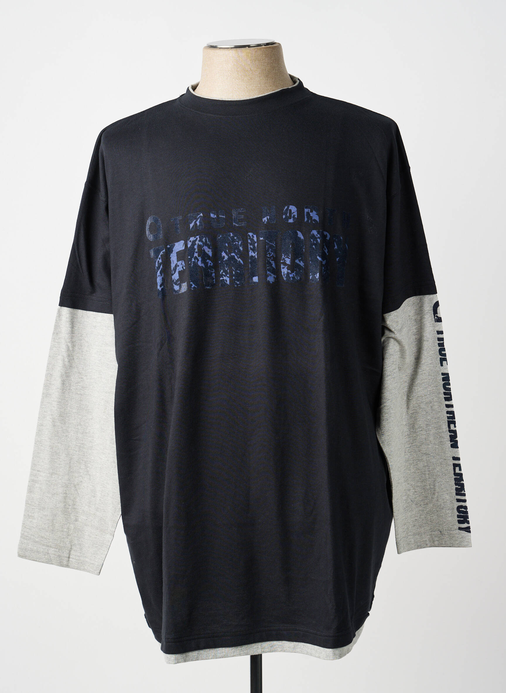 Tricou elasticitate mâneci lungi negru AERO bărbat