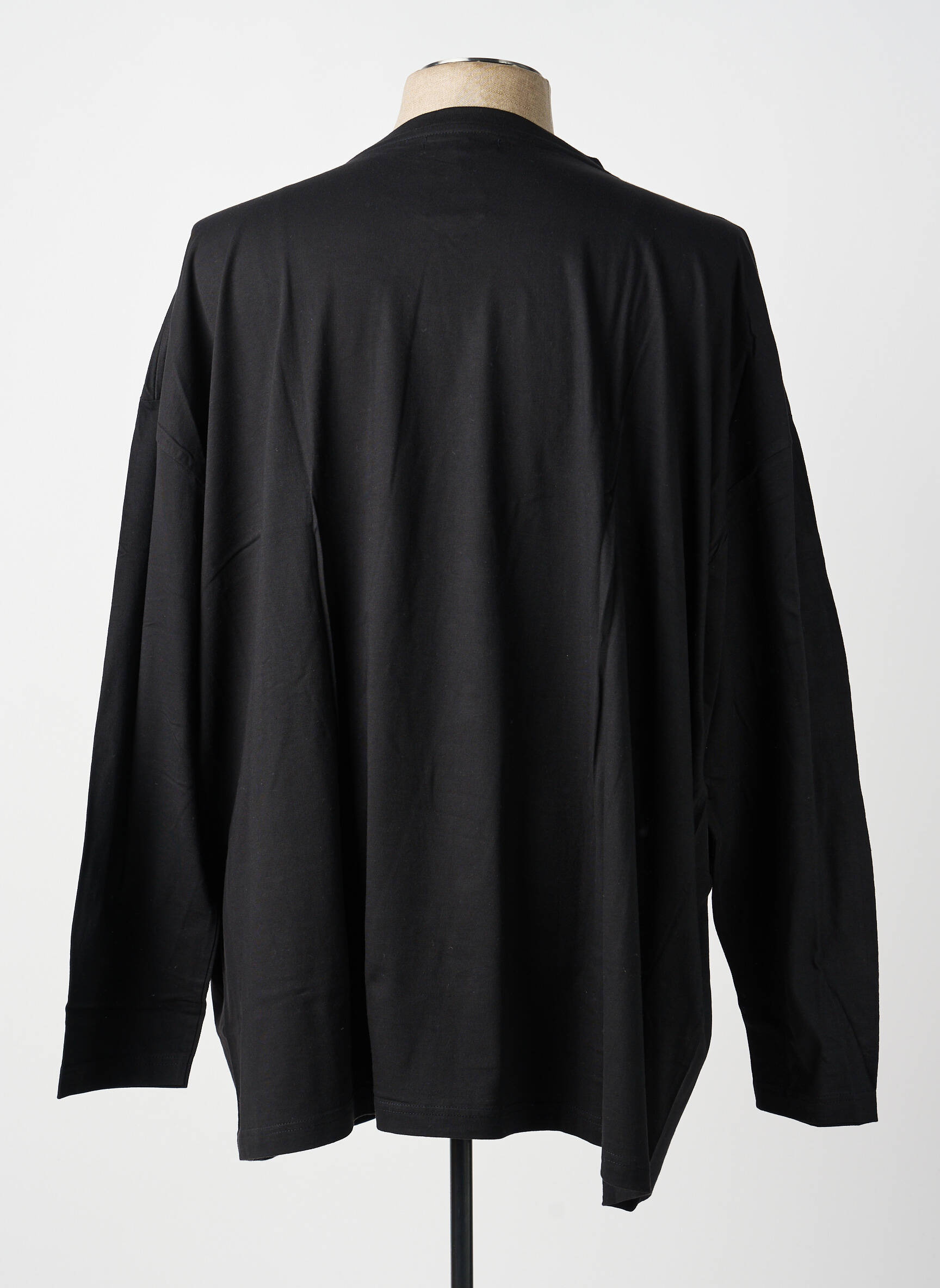 Tricou elasticitate mâneci lungi negru ALLSIZE bărbat