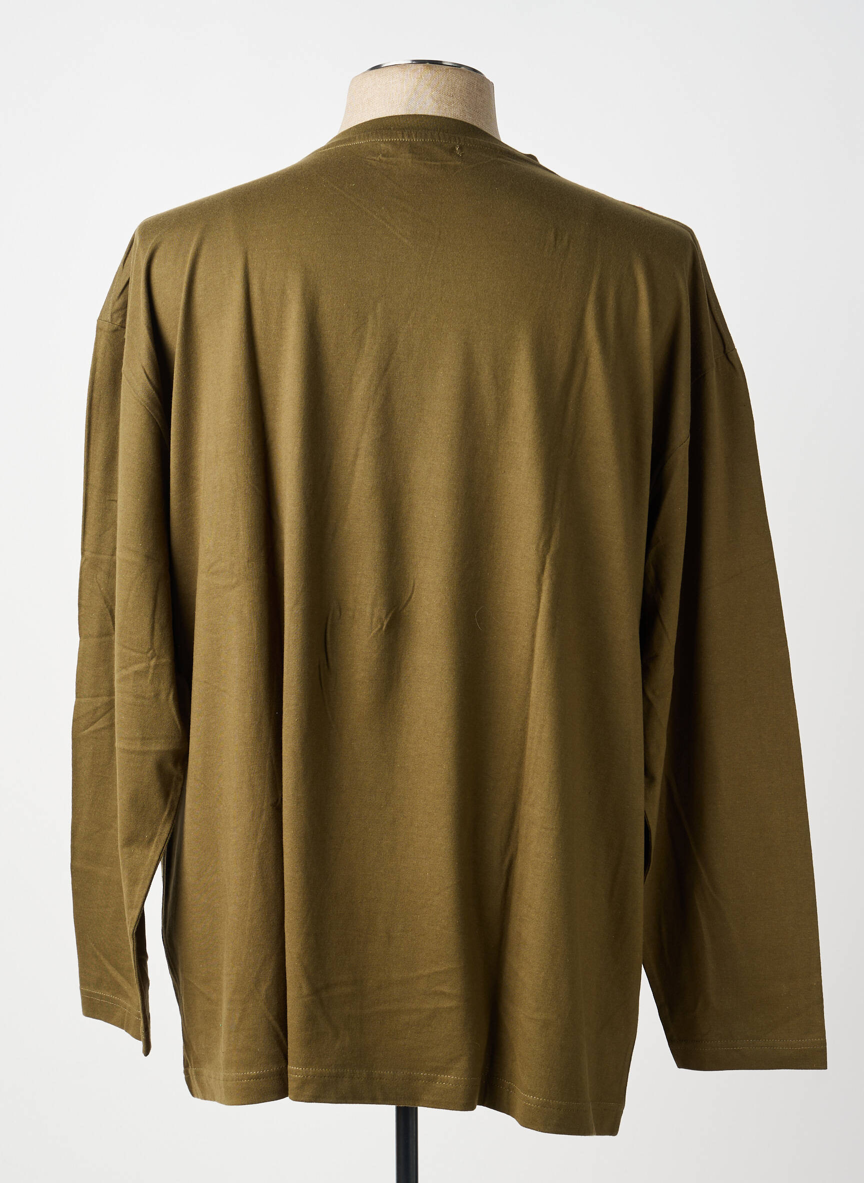 Tricou elasticitate mâneci lungi verde ALLSIZE bărbat