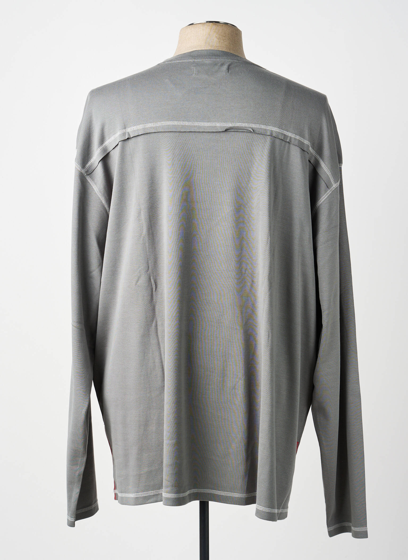 Tricou elasticitate mâneci lungi gri ALLSIZE bărbat