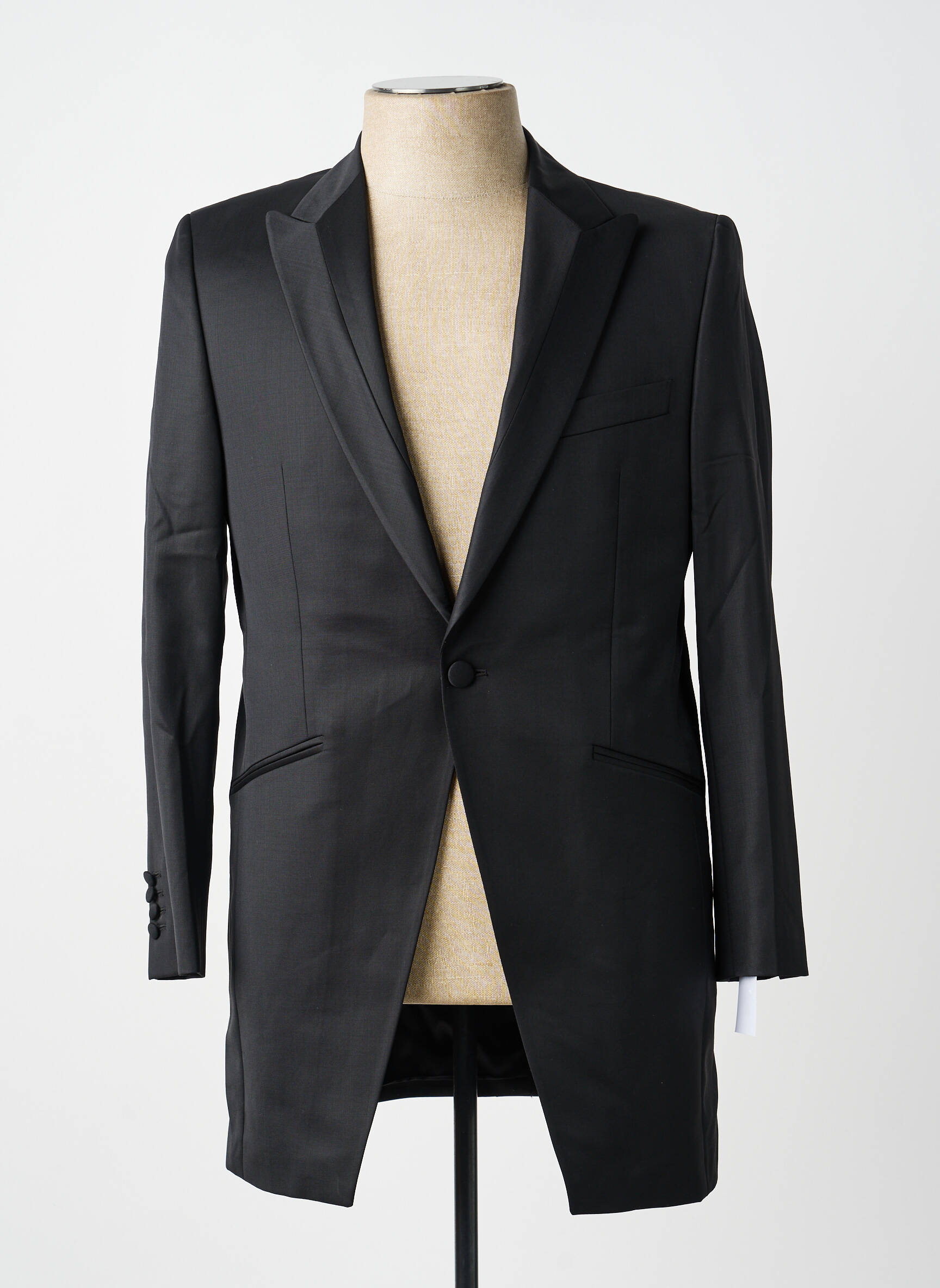 Jachete elegante croială cambrată negru BRANTON bărbat