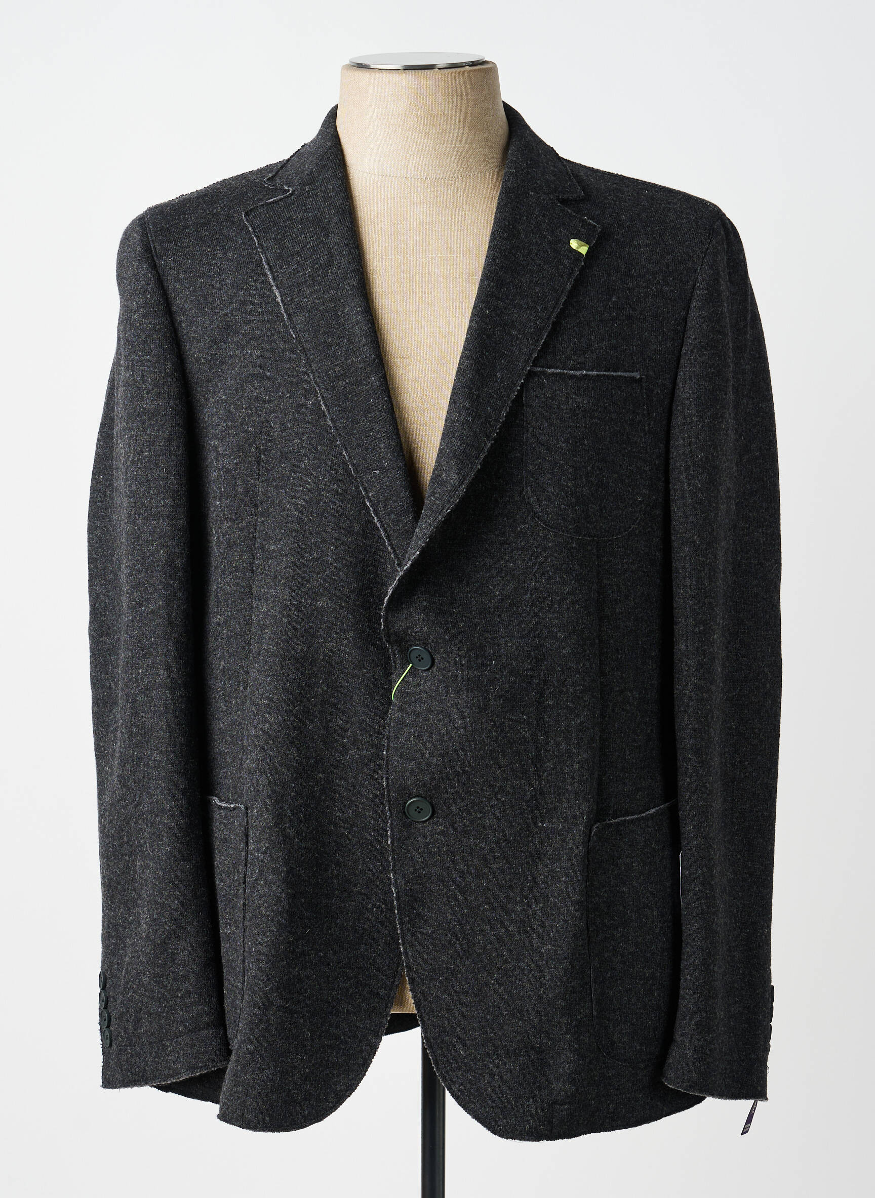 Sacou țesătură melanj gri PURPLE LABEL BY BENVENUTO bărbat