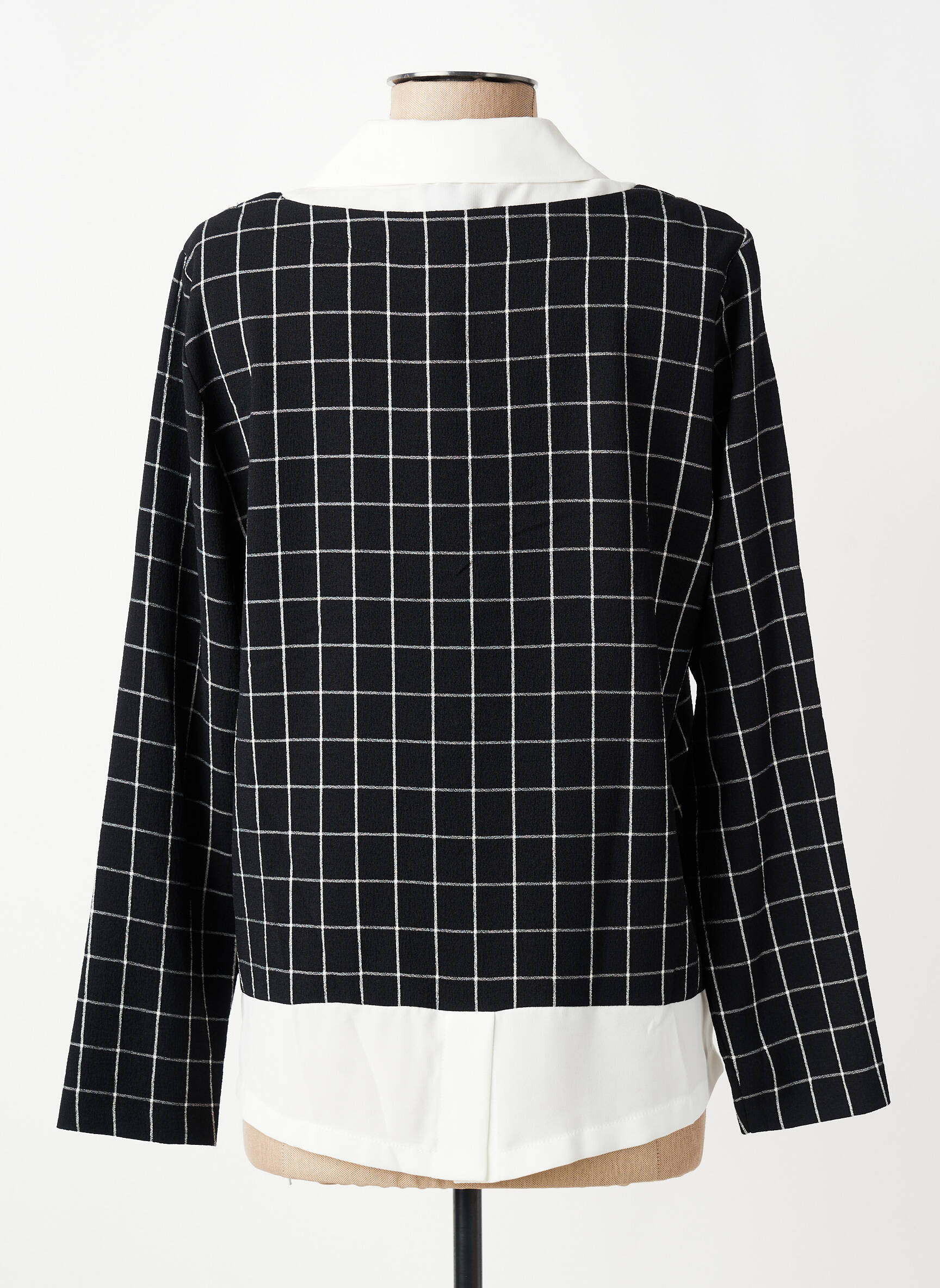 Top mâneci lungi mâneci lungi negru FRANCE RIVOIRE femeie