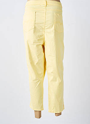Pantalon trei sferturi elasticitate mărime normală galben MERI & ESCA femeie