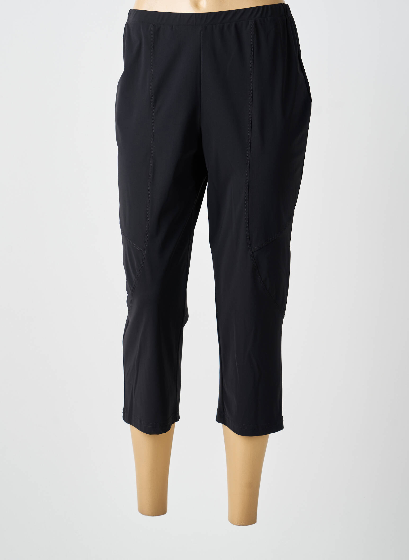 Pantalon trei sferturi elasticitate negru GUY DUBOUIS femeie