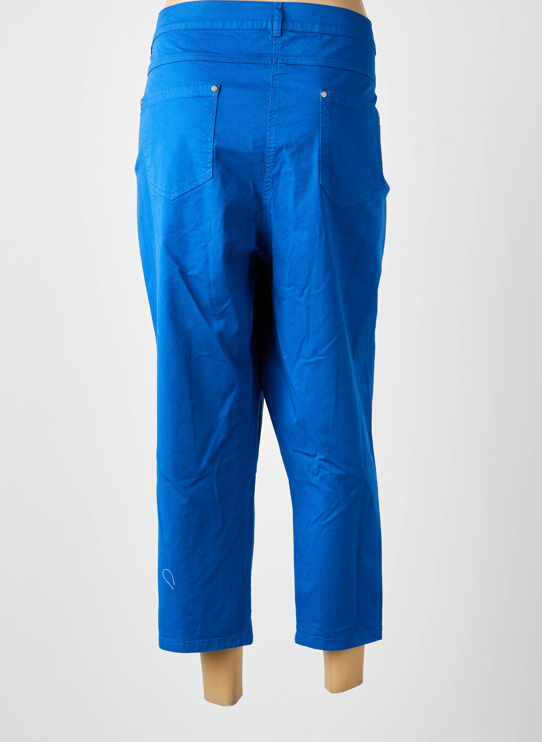 Pantalon trei sferturi elasticitate mărime normală albastru GUY DUBOUIS femeie