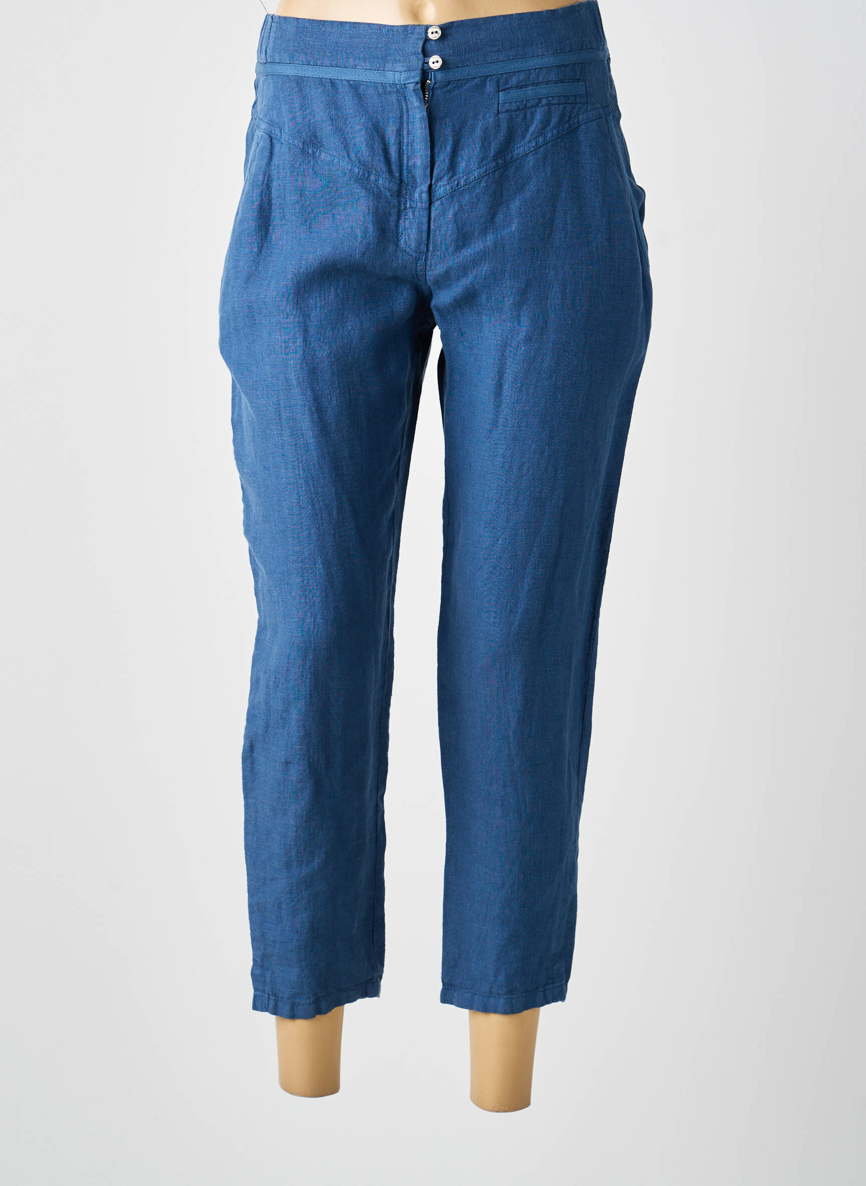 Pantalon trei sferturi mărime normală mărime normală albastru MERI & ESCA femeie