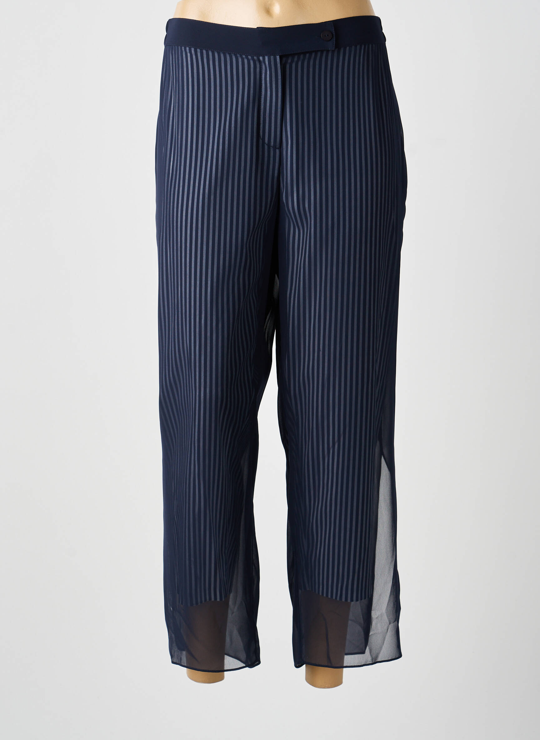 Pantalon drept elasticitate mărime normală albastru MERI & ESCA femeie