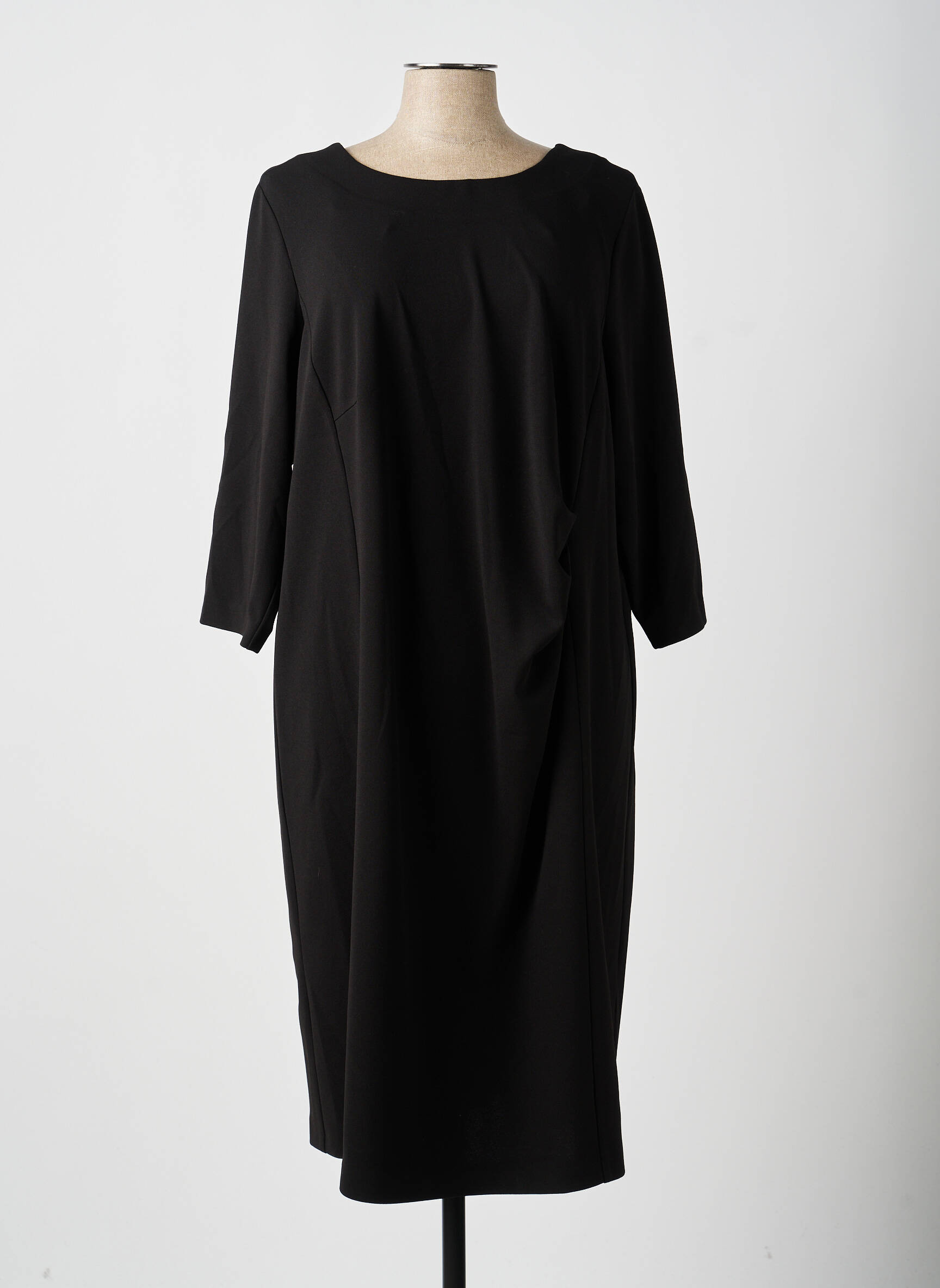Rochie midi mâneci 3/4 mâneci 3/4 negru GUY DUBOUIS femeie
