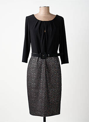Rochie midi mâneci 3/4 mâneci 3/4 negru JOSEPH RIBKOFF femeie