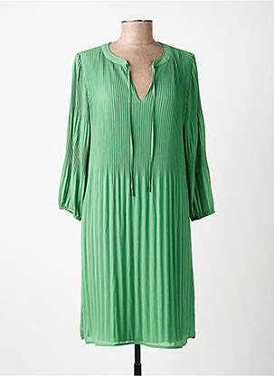 Rochie midi croială fluidă mâneci lungi verde STREET ONE femeie