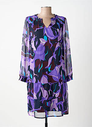 Rochie midi croială fluidă mâneci lungi violet STREET ONE femeie