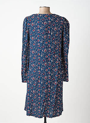Rochie midi imprimeu floral mâneci lungi albastru ÉTYMOLOGIE femeie