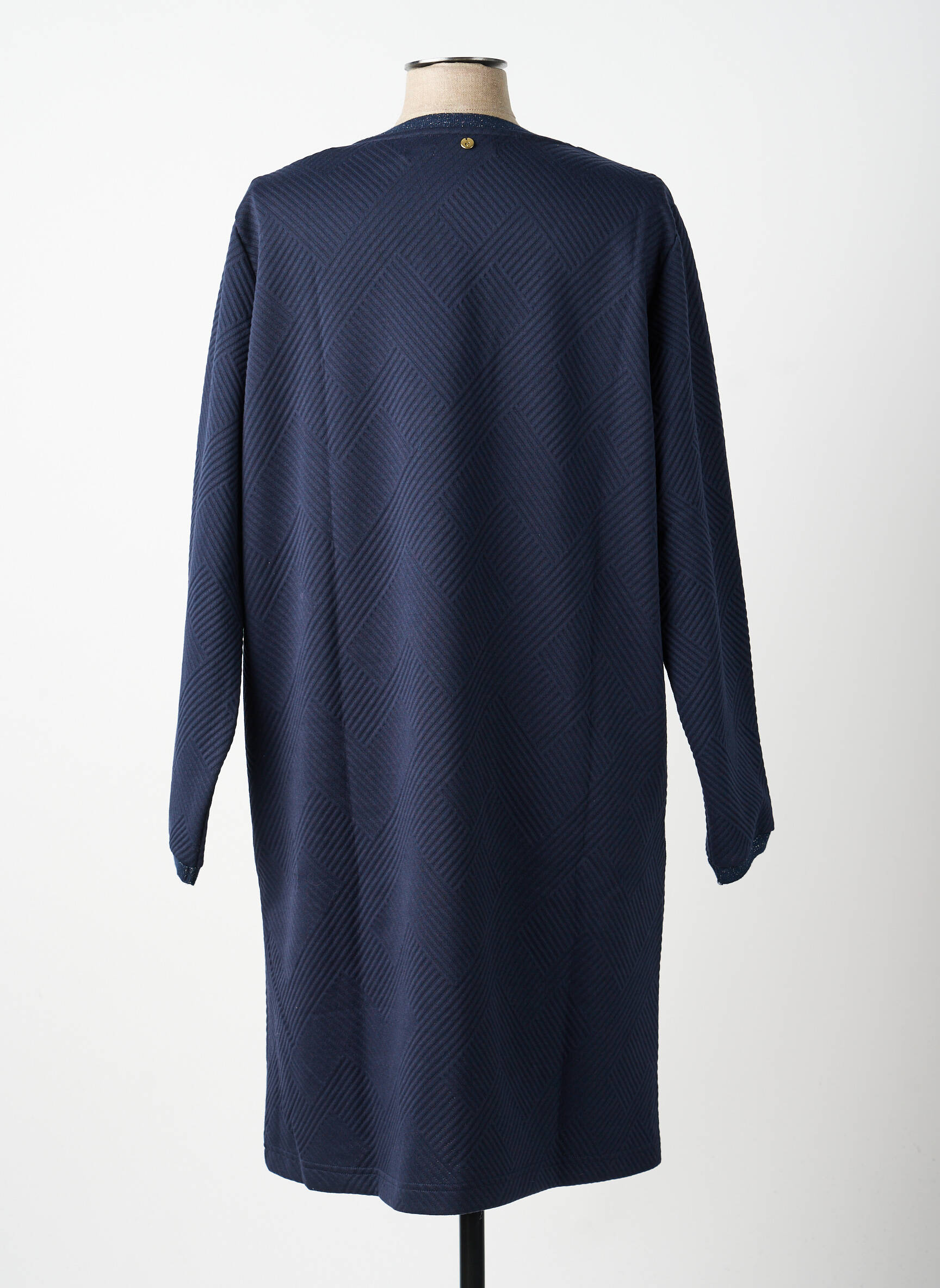 Rochie midi mâneci lungi mâneci lungi albastru ÉTYMOLOGIE femeie
