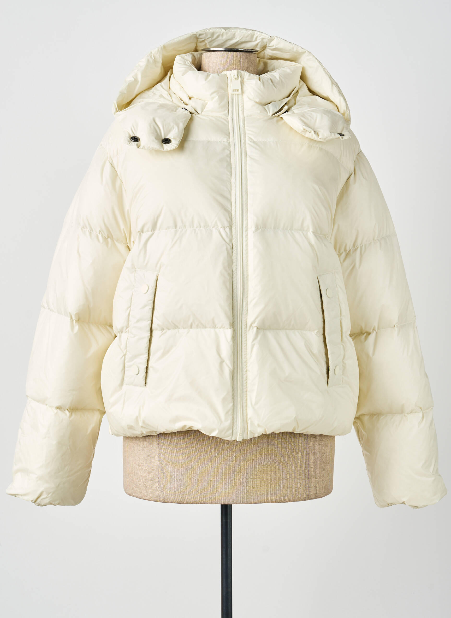 Geacă matlasată mâneci lungi cu glugă bej MPC (MA PETITE CAPSULE) femeie