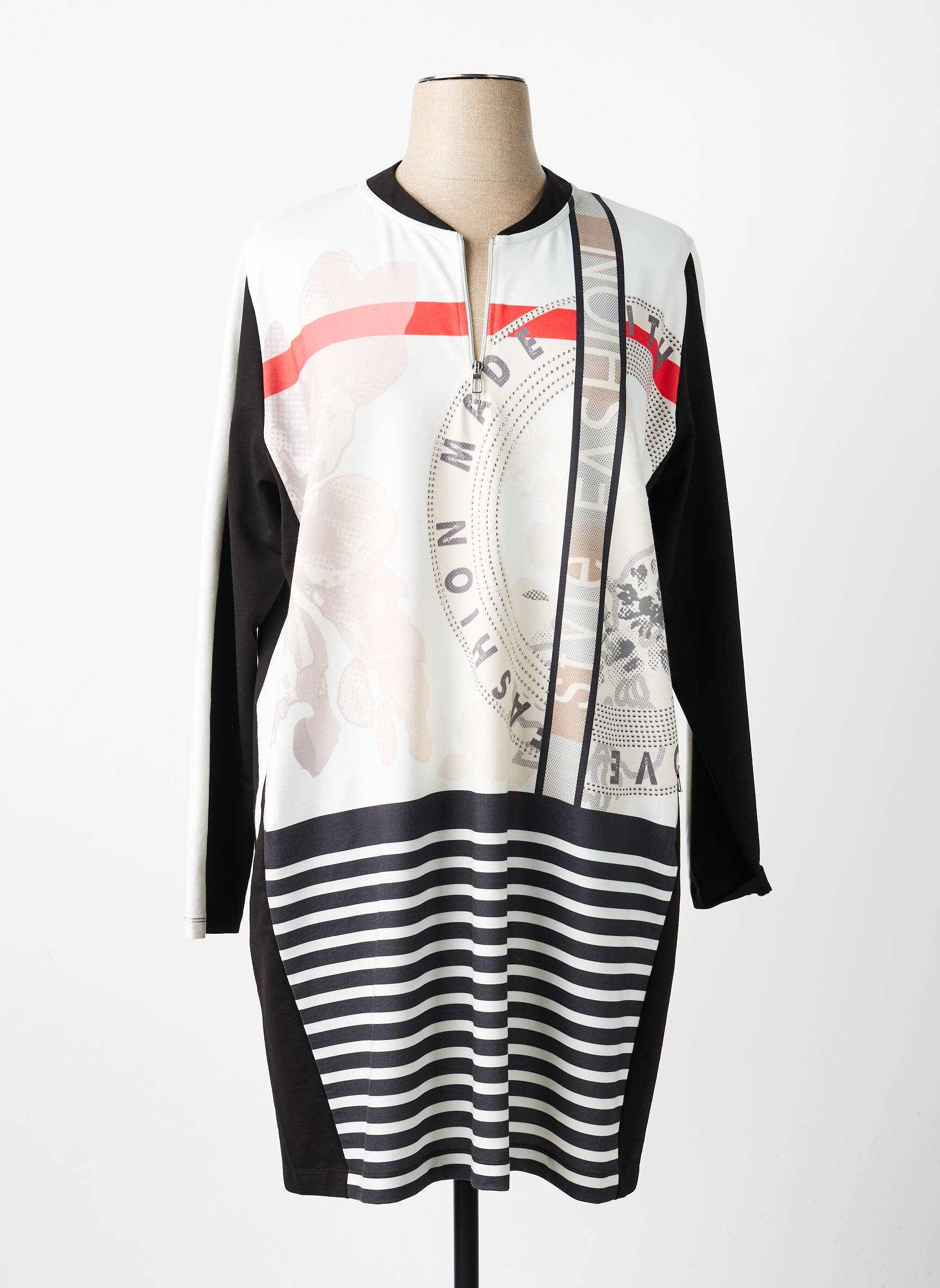 Rochie midi mâneci lungi mâneci lungi bej TUZZI femeie