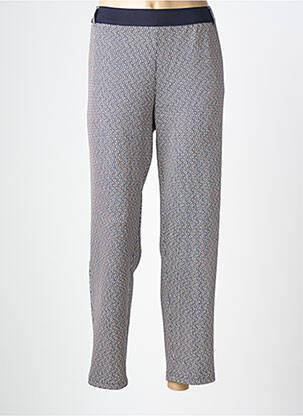 Pantalon slim talie elastică mărime normală albastru FRANK WALDER femeie