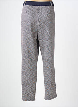 Pantalon slim talie elastică mărime normală albastru FRANK WALDER femeie