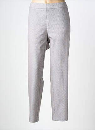 Pantalon slim talie elastică mărime normală gri FRANK WALDER femeie