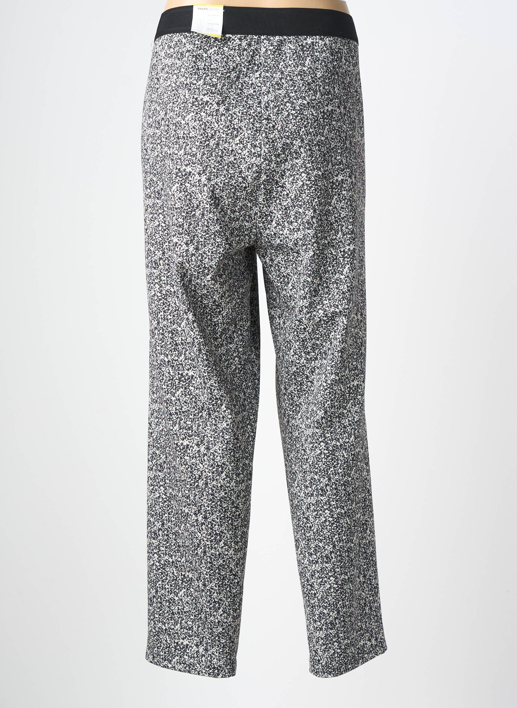 Pantalon slim talie elastică mărime normală negru FRANK WALDER femeie