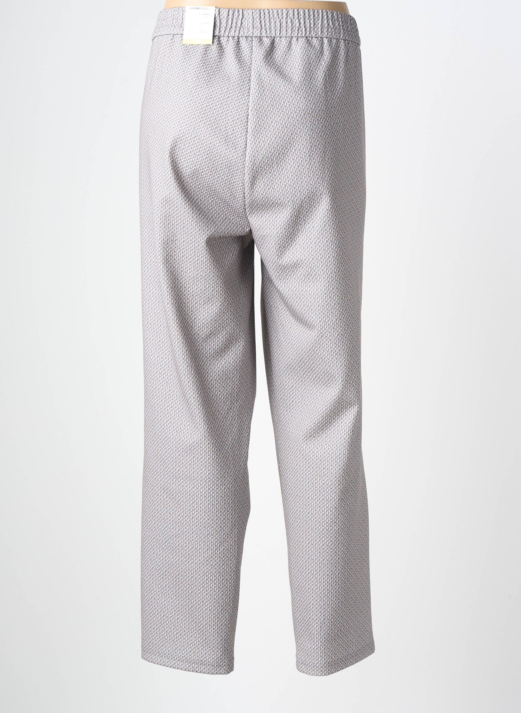 Pantalon slim talie elastică mărime normală gri FRANK WALDER femeie